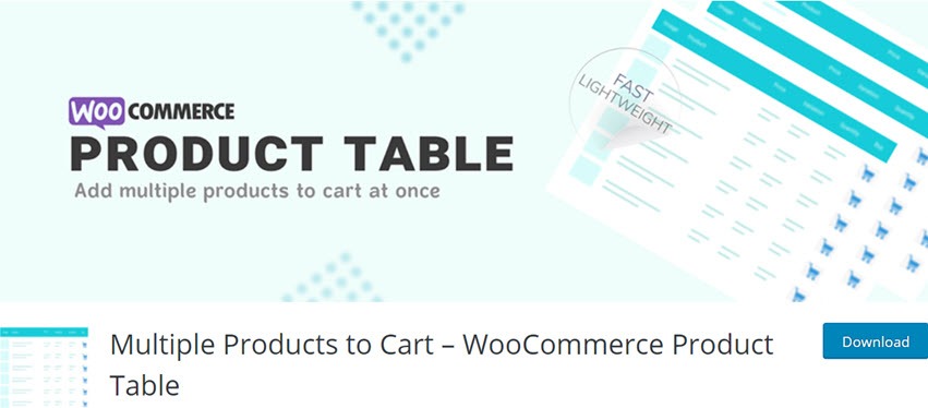 Multiple Products to Cart – WooCommerce Product Table