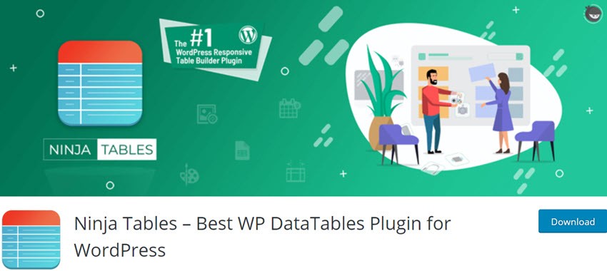 Ninja Tables – Best WP DataTables Plugin for WordPress