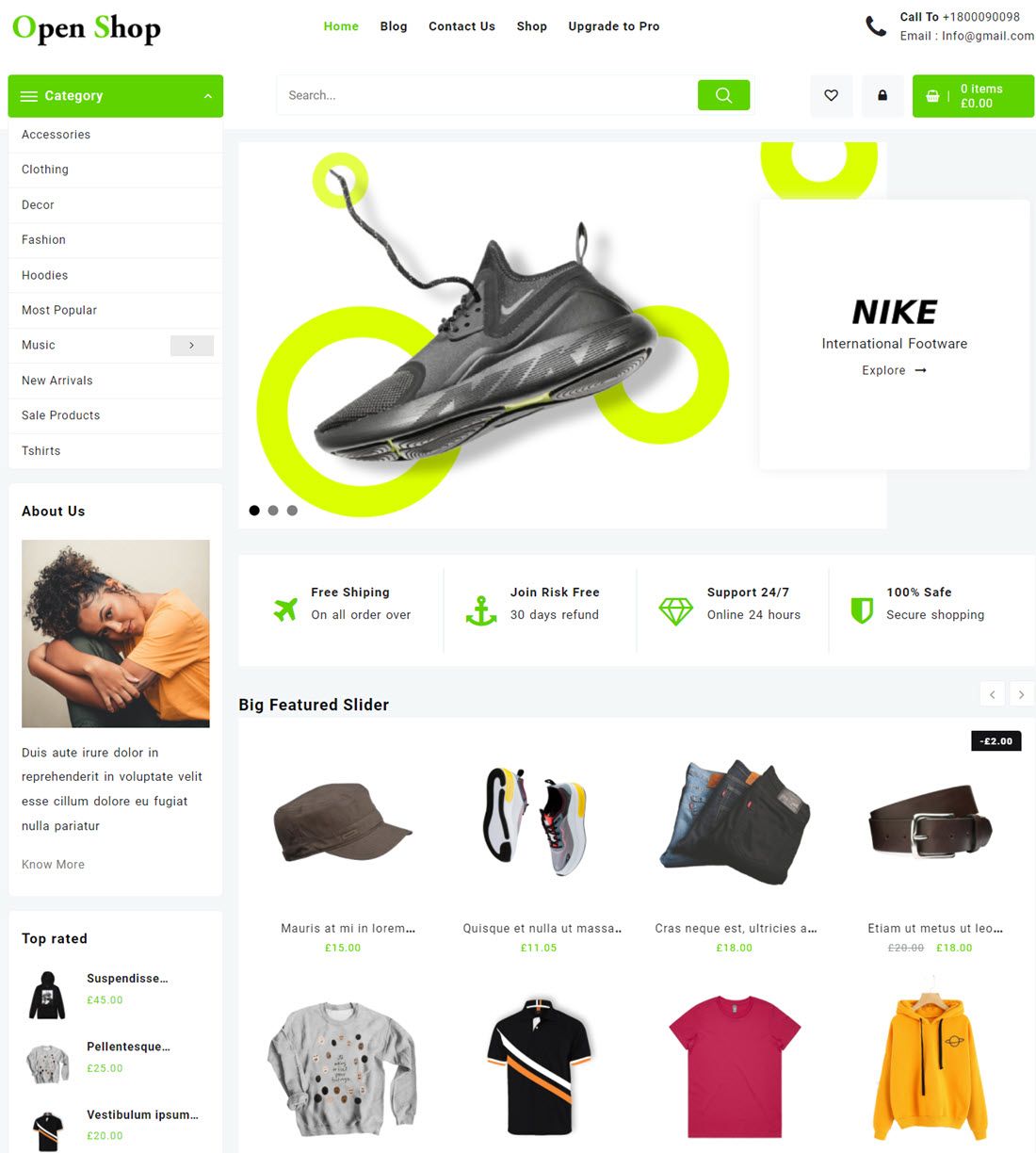 One Shop WordPress Theme Demo