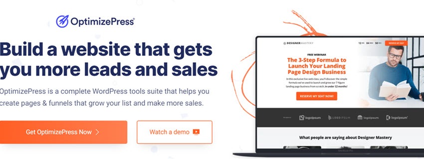 OptimizePress Build a website that gets you more leads and sales