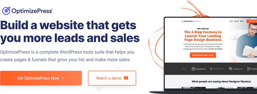 OptimizePress Build a website that gets you more leads and sales