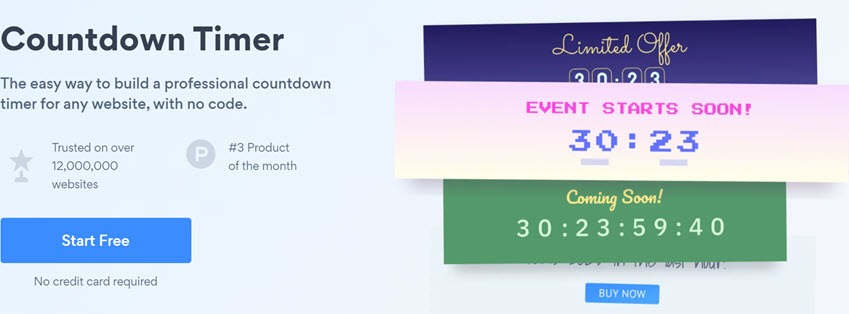 POWR Countdown Timer The easy way to build a professional countdown timer for any website, with no code