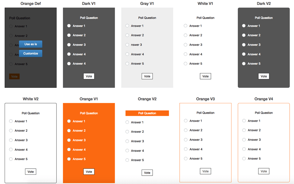 Poll Template Demo