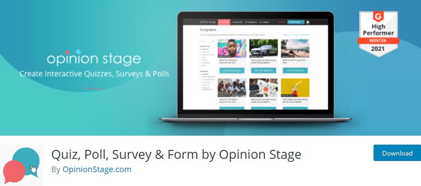 Quiz, Poll, Survey & Form by Opinion Stage