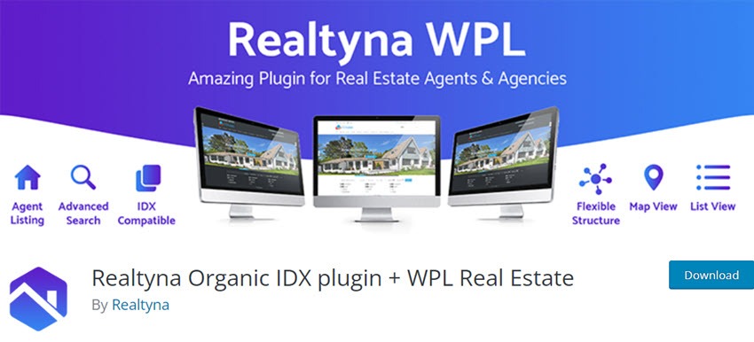 Realtyna Organic IDX plugin + WPL Real Estate