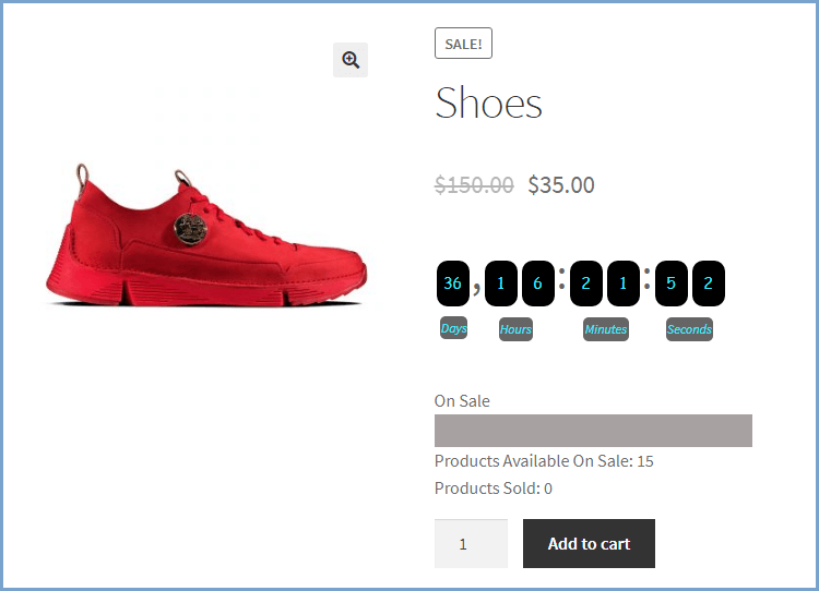 Show Countdown Timer on WooCommerce Product Page Demo