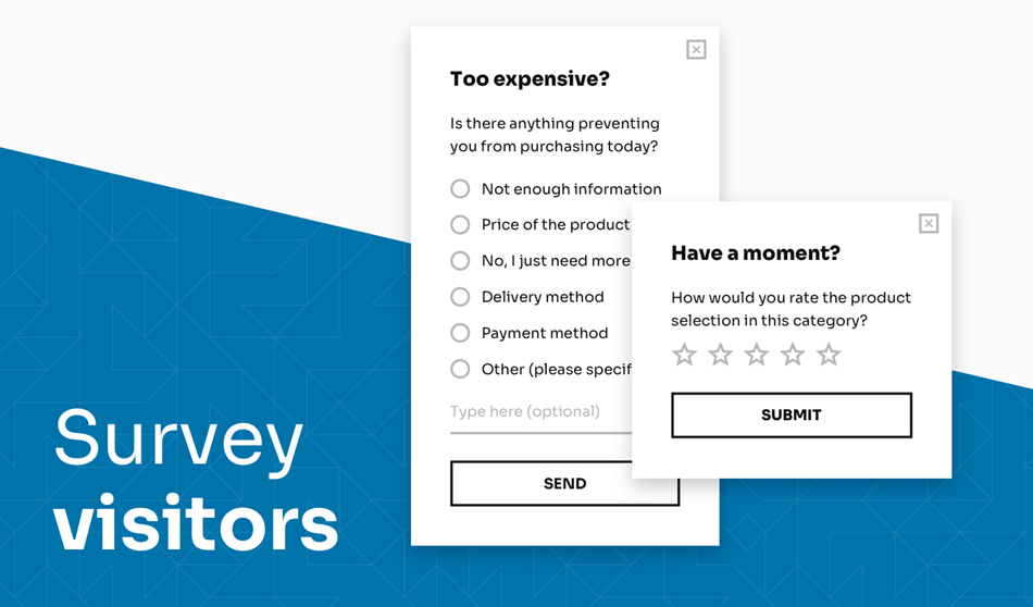 Survey Popups For Visitor Demo