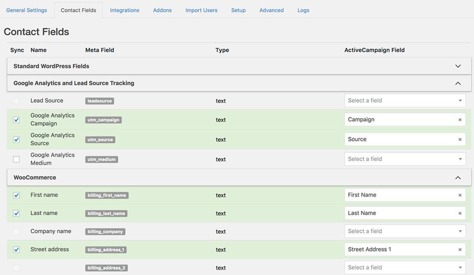 Sync Any WordPress User Fields With Contact Records In Your CRM