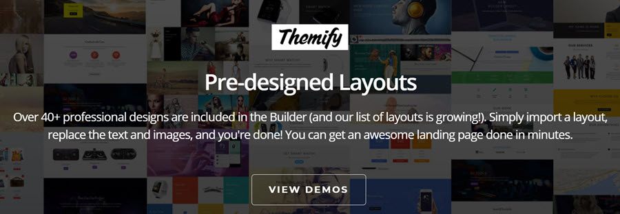 Themify Pre designed Layouts