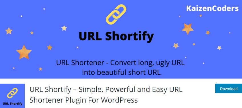 URL Shortify Simple, Powerful and Easy URL Shortener Plugin For WordPress