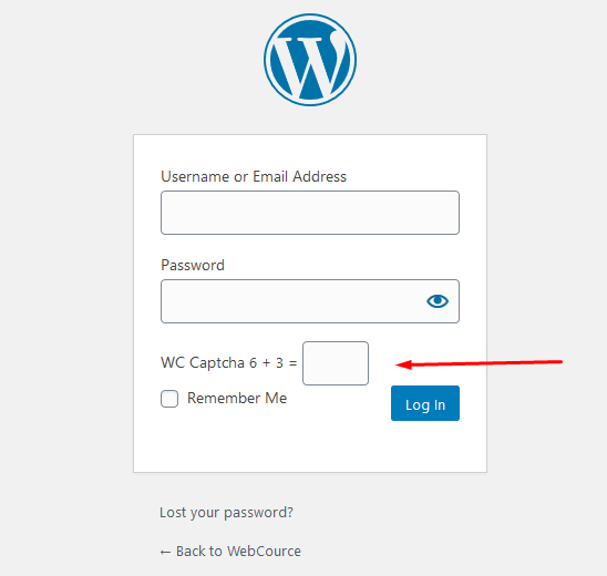 WC Captcha Example