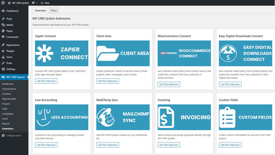 WP CRM System Extension Overview