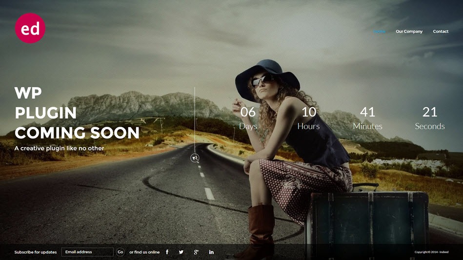WP Plugin Coming Soon Page Example Demo