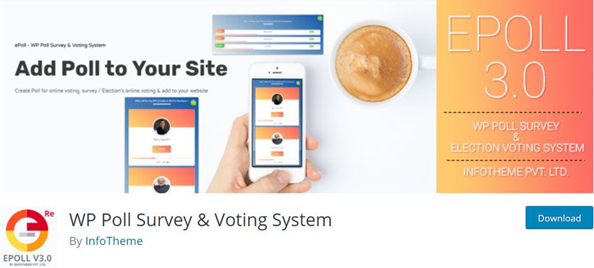 WP Poll Survey & Voting System