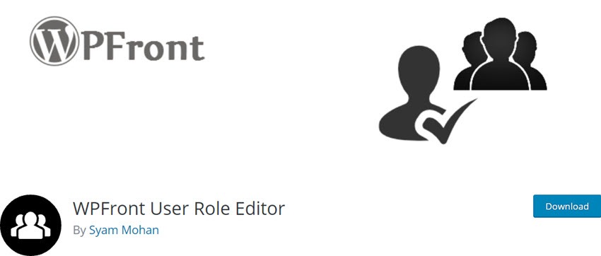 WPFront User Role Editor