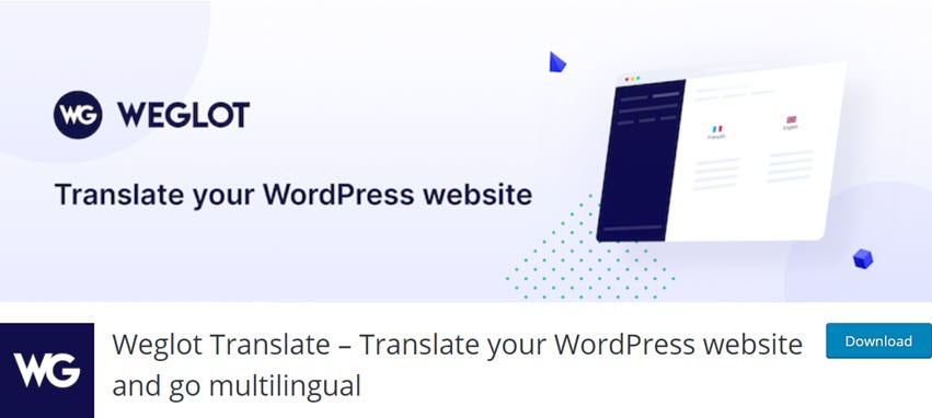 Weglot Translate – Translate your WordPress website and go multilingual
