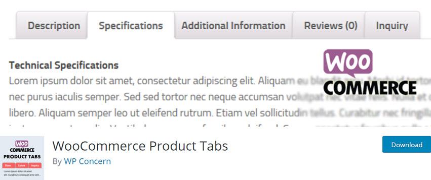 WooCommerce Product Tabs