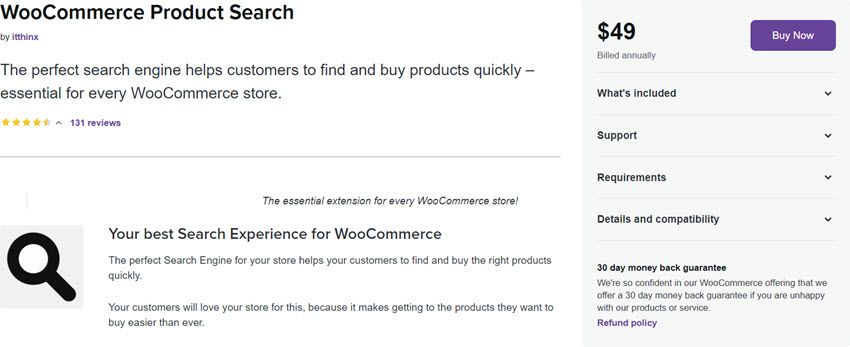 Woocommerce Product Search