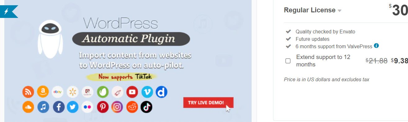 WordPress Automatic Plugin