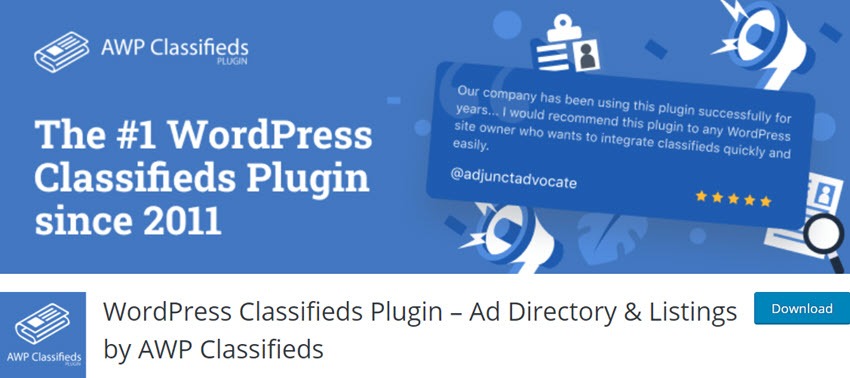 WordPress Classifieds Plugin – Ad Directory & Listings by AWP Classifieds