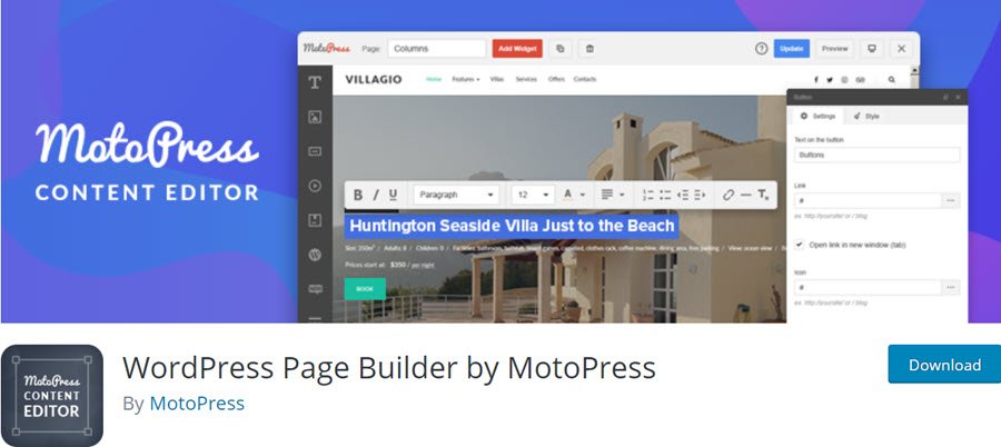 WordPress Page Builder by MotoPress