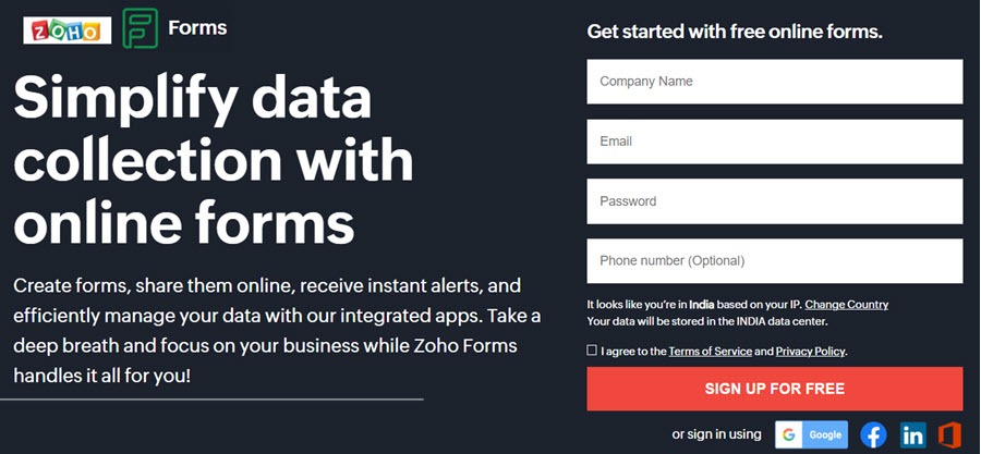 Zoho Forms