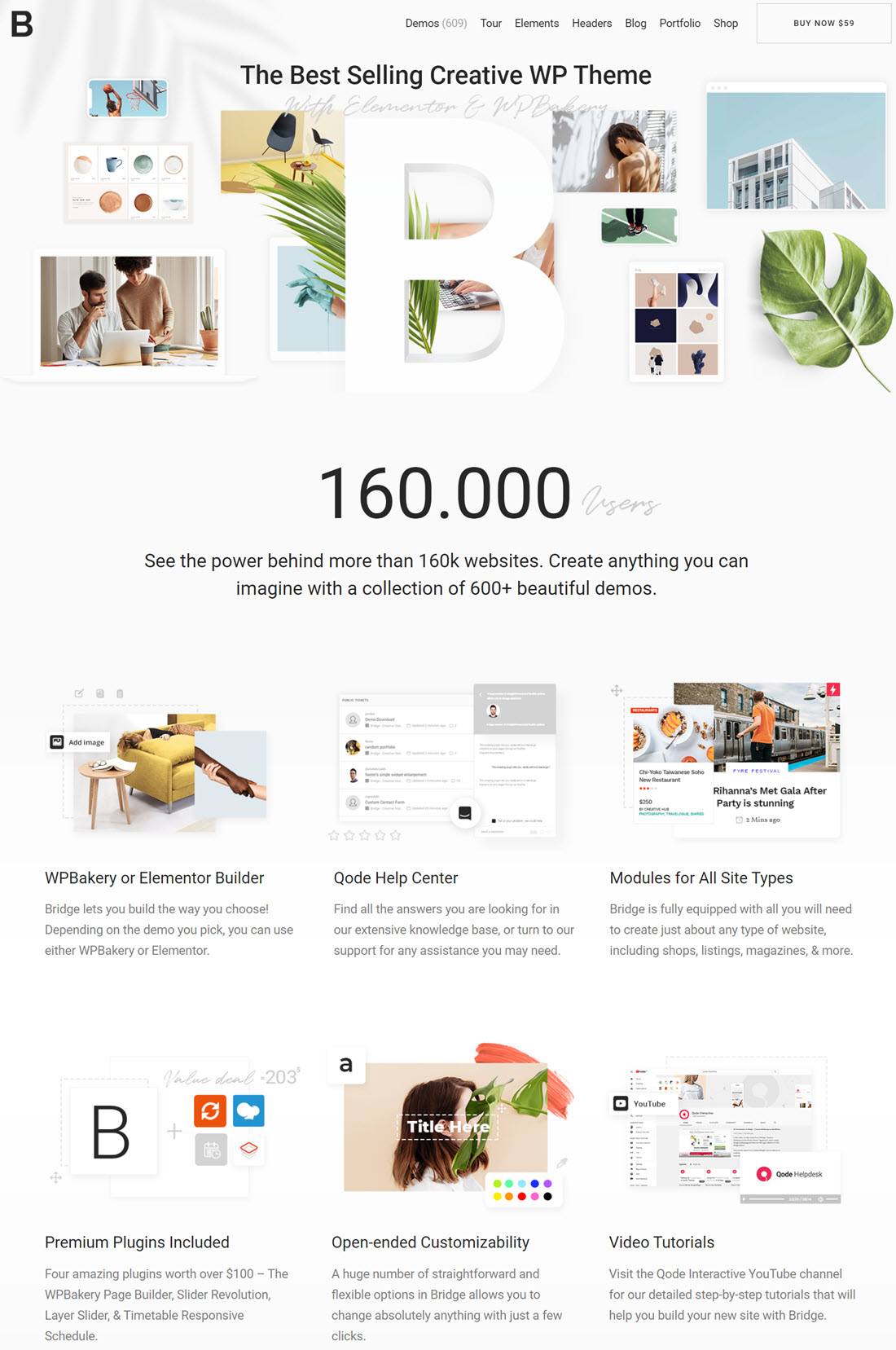 Bridge Creative Multipurpose WordPress Theme Screenshot