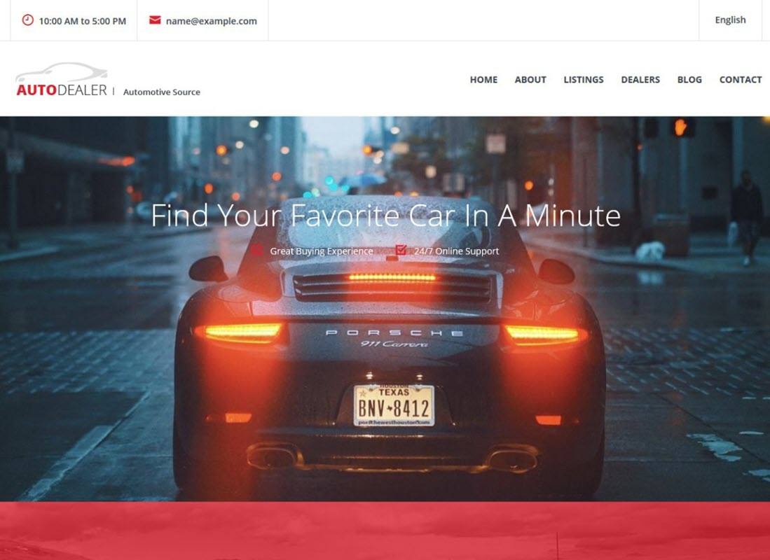 CarListings Car Dealer WordPress Themes Example