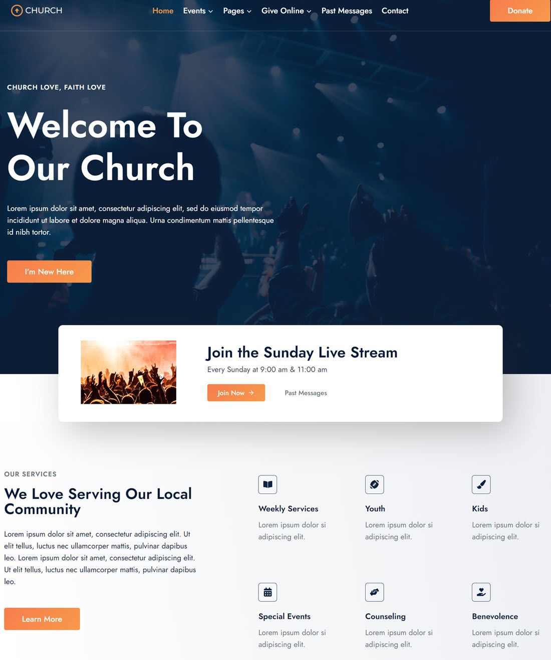 Church Theme For WordPress Screenshot