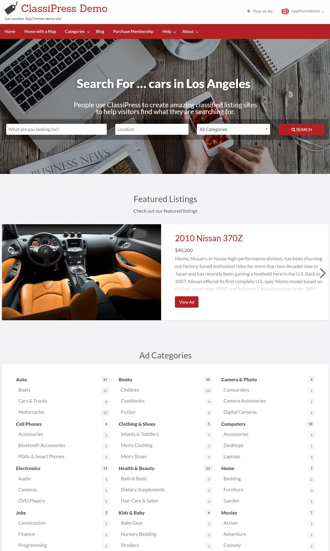 ClassiPress Theme For WordPress Example