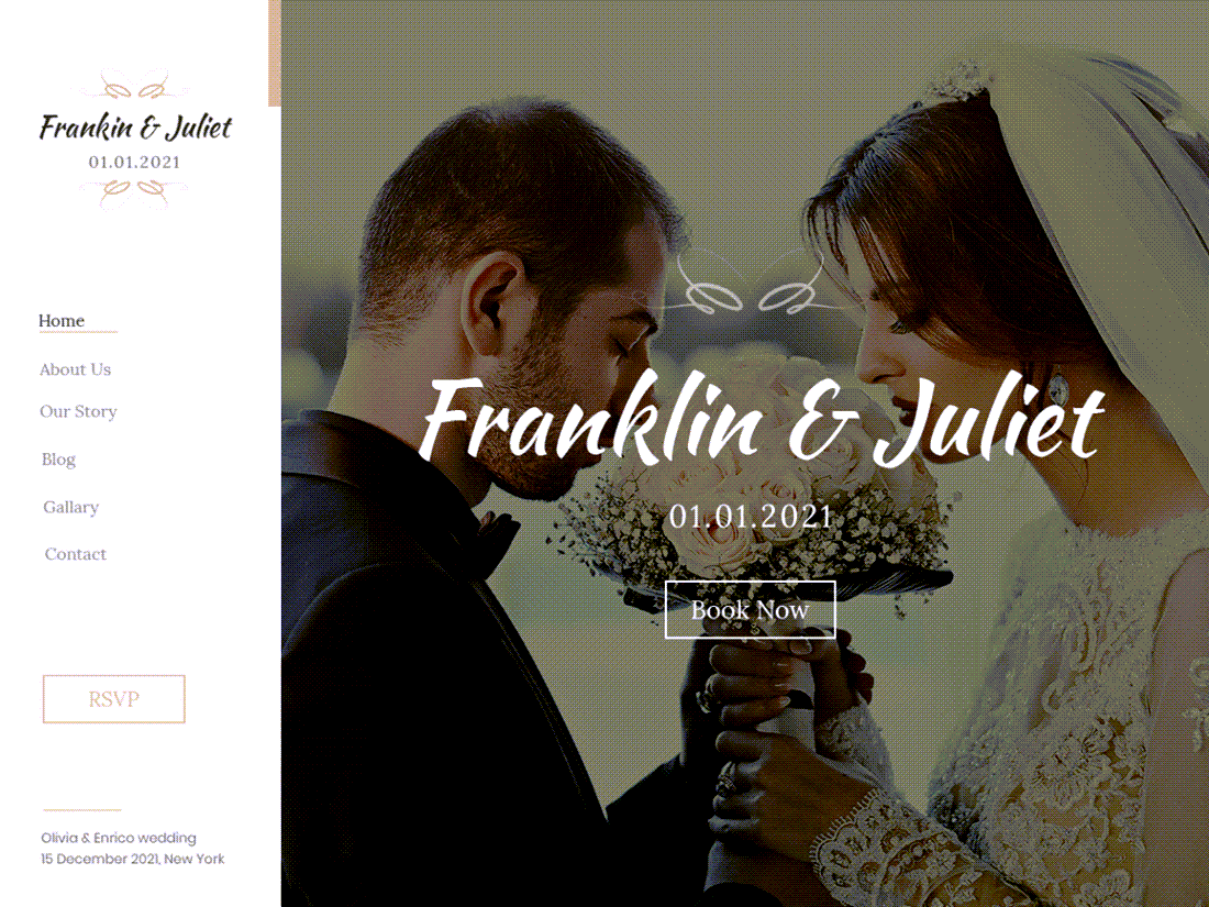 Classic Wedding Theme For WordPress Demo