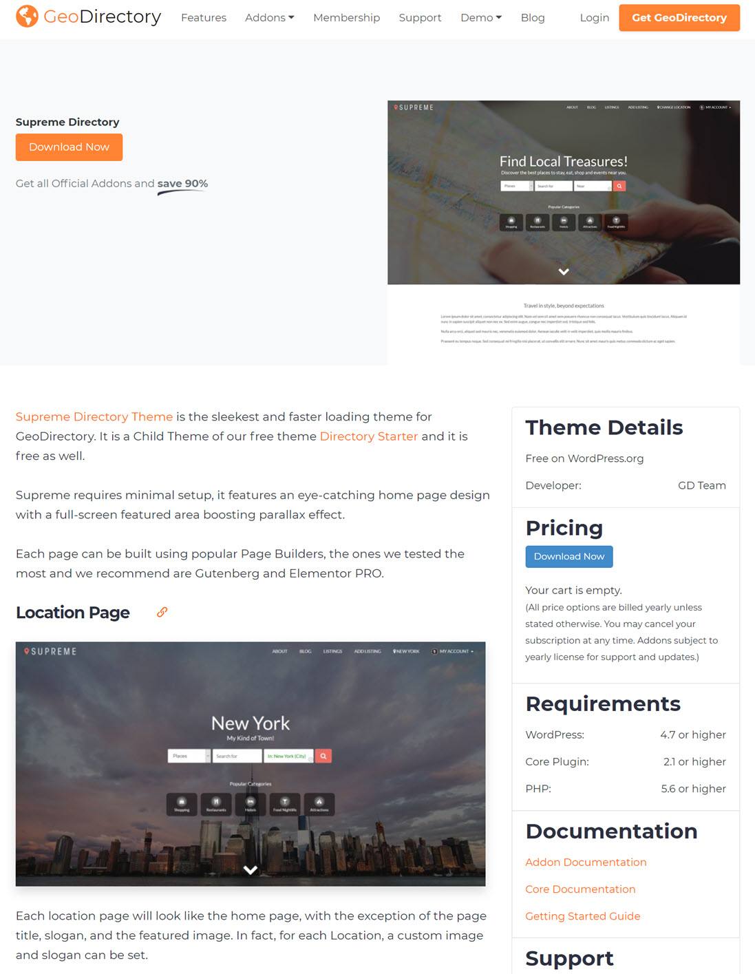 Directory Starter Theme For WordPress Screenshot