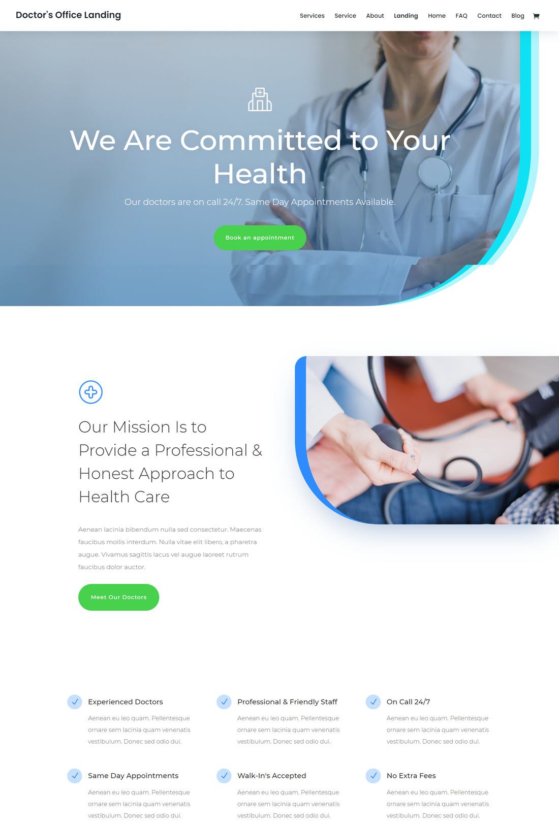 Divi Health & Medical Theme For WordPress ScreenShot Demo