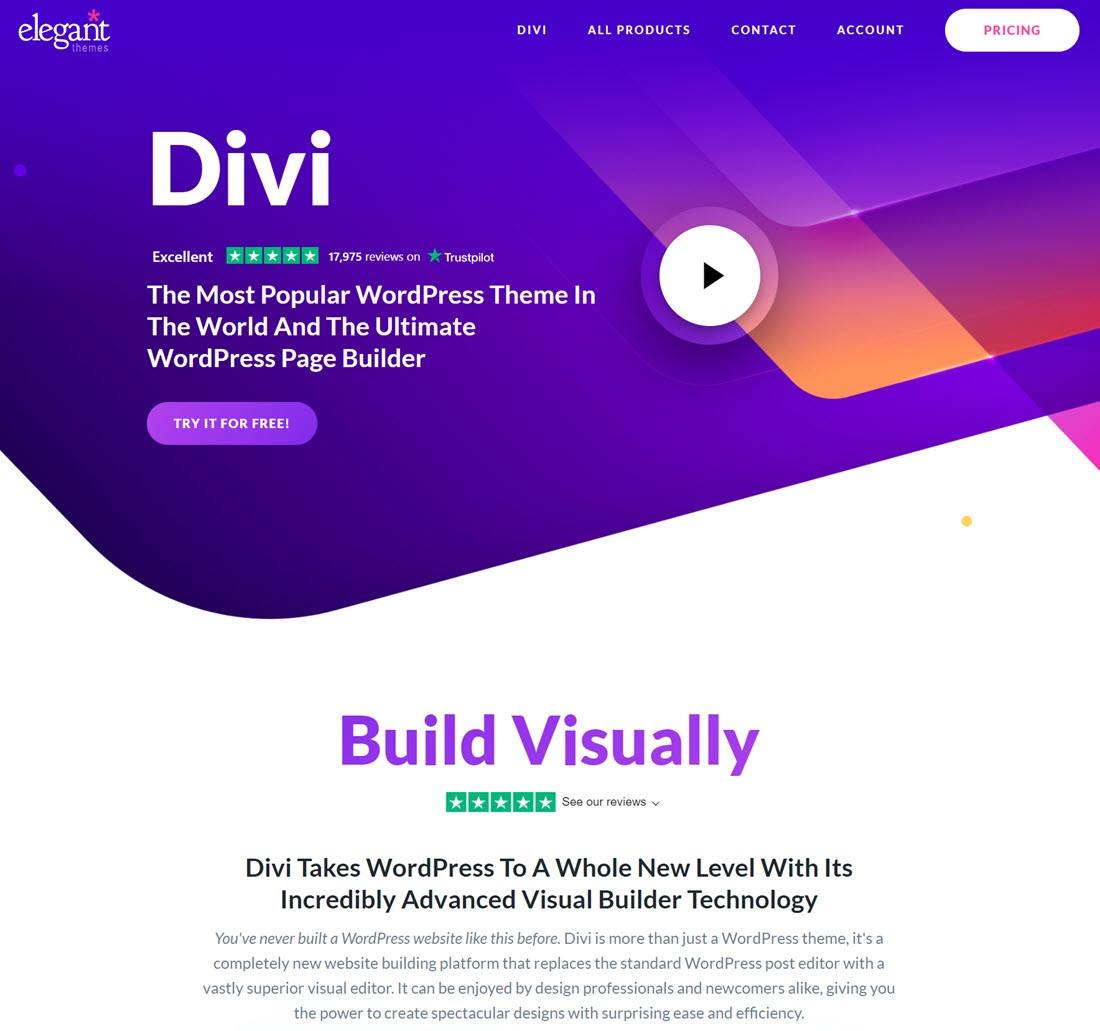 Divi Pinterest Style Theme For WordPress Screenshot