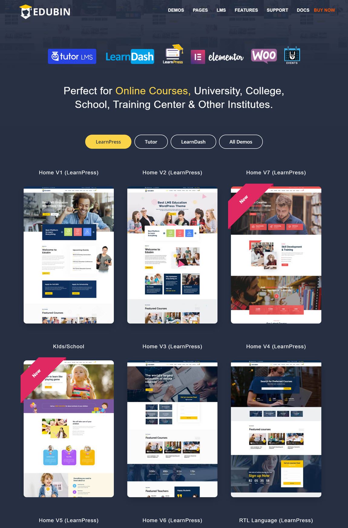 Edubin - Education WordPress Theme