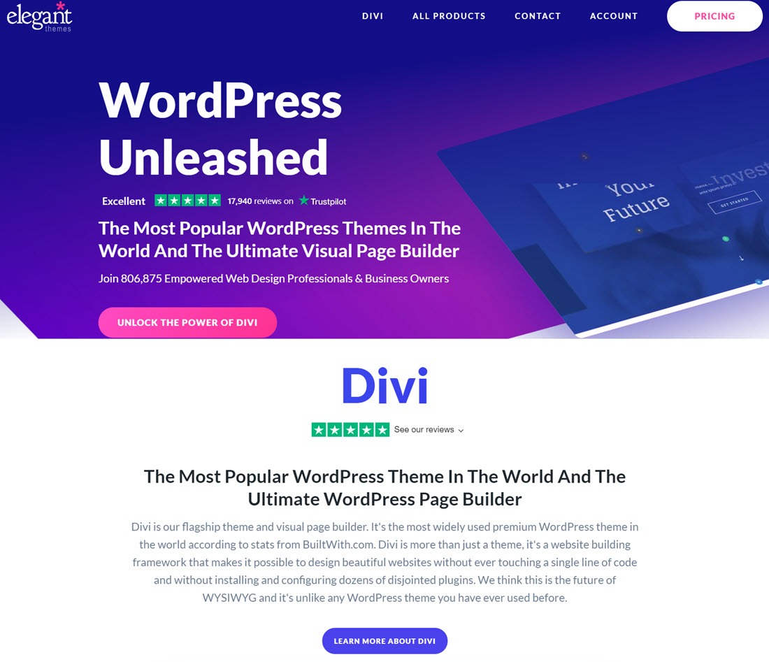 ElegantThemes Divi Builder Screenshot