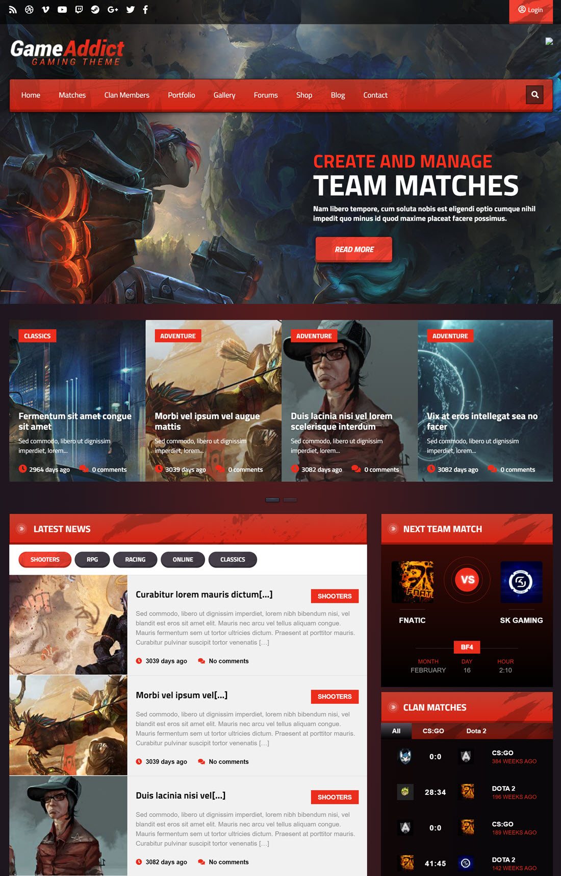 Game Website Templates & Examples