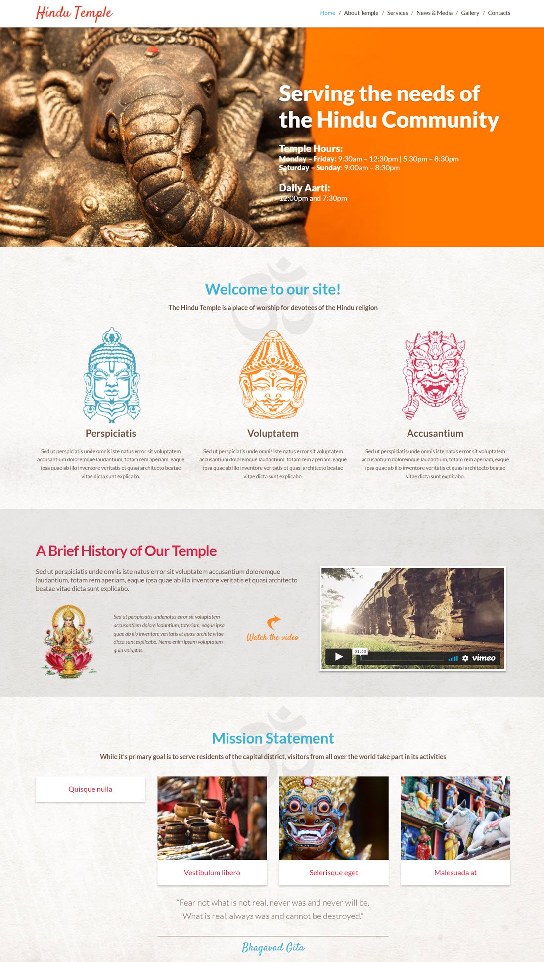 Hinduism Responsive WordPress Theme