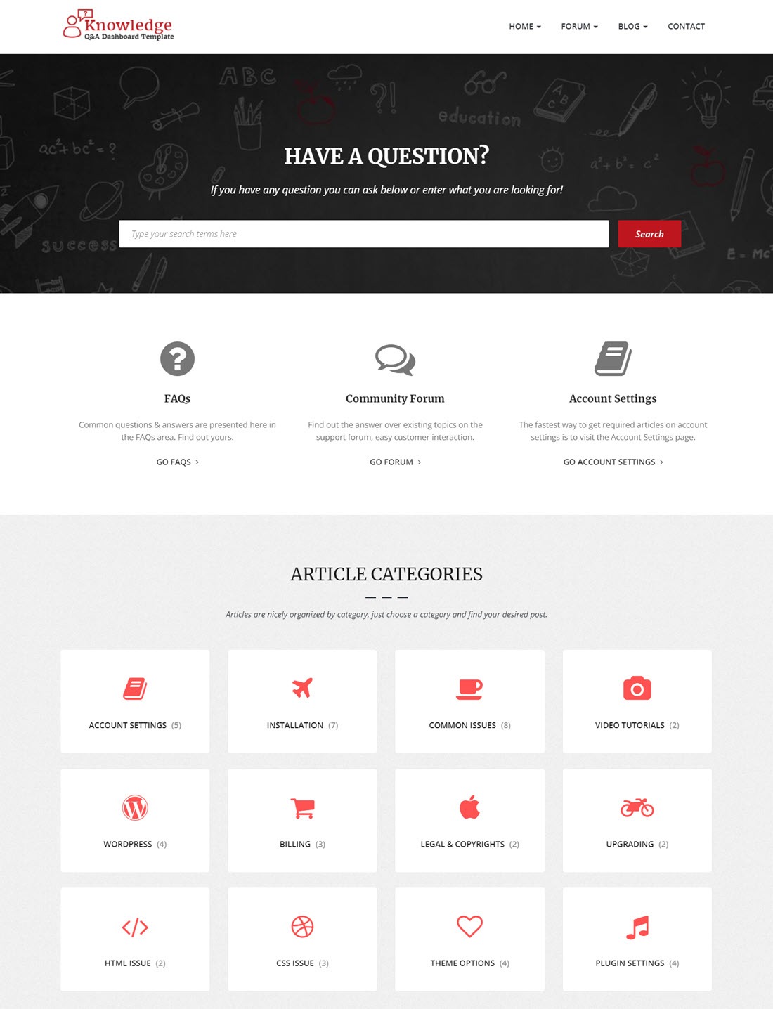 InfoCenter Knowledge Base and Question-Answer WordPress Theme Demo