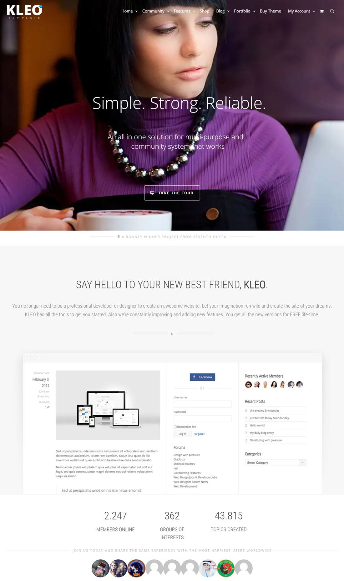 KLEO Pro Community Focused, Multi-Purpose BuddyPress Theme Demo