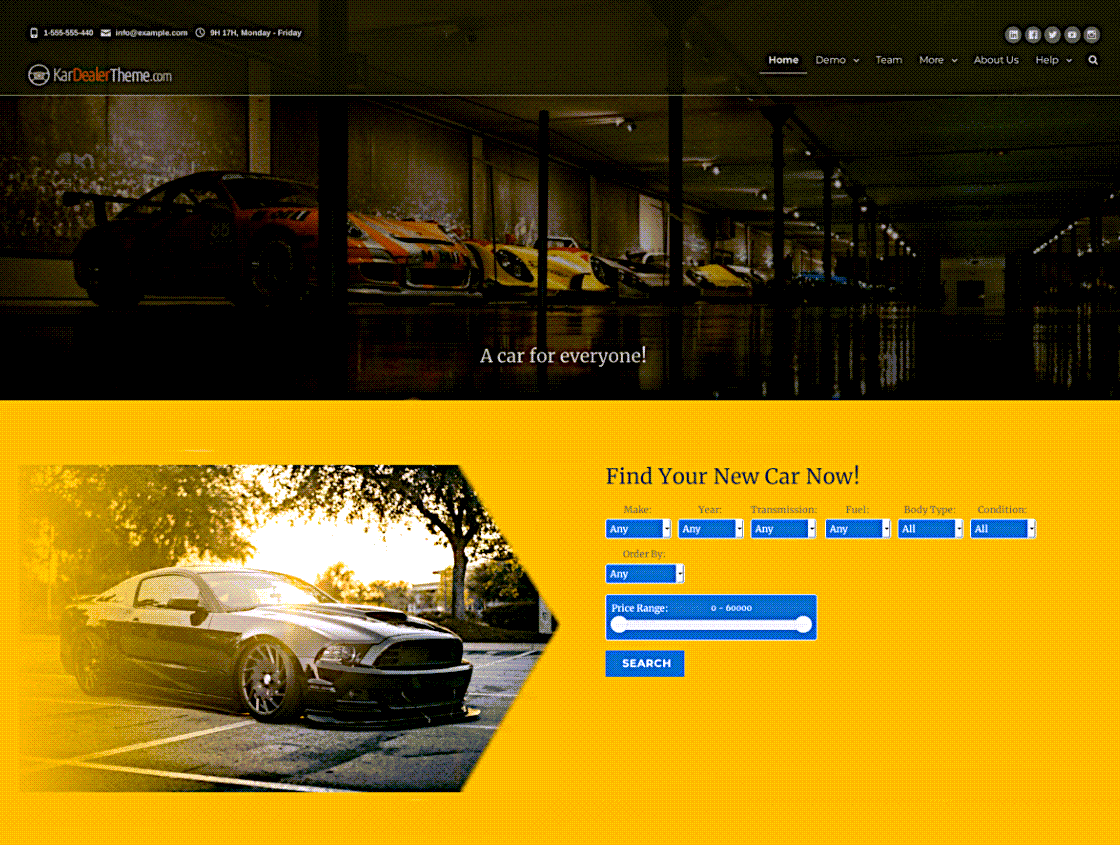 KarDealer Car Dealer WordPress Theme Demo