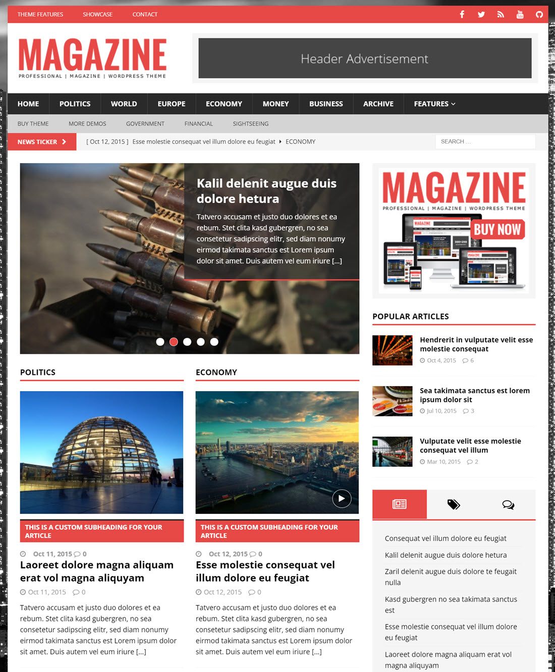 MH Magazine lite Google Adsense Optimized WordPress Theme Demo