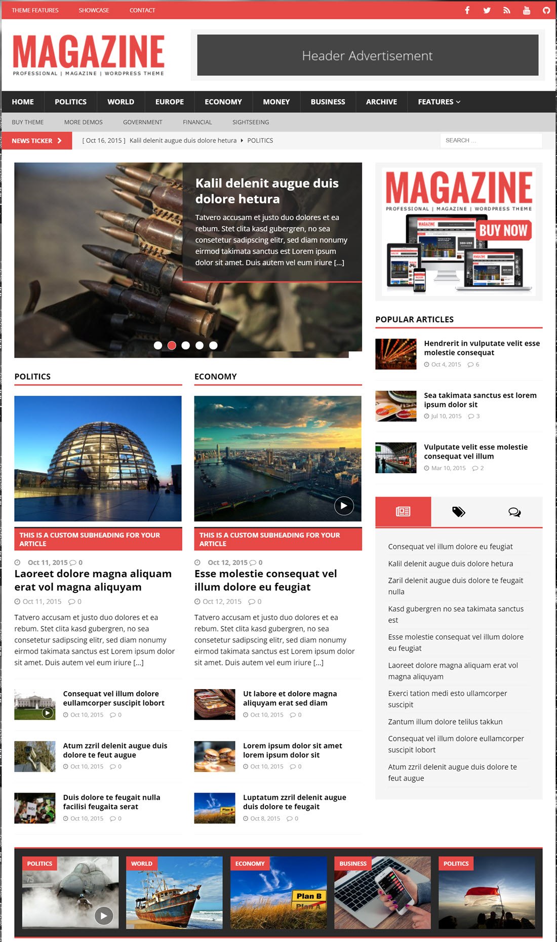 MH Magazine lite Theme For WordPress Demoe For WordPress Screenshot Demo