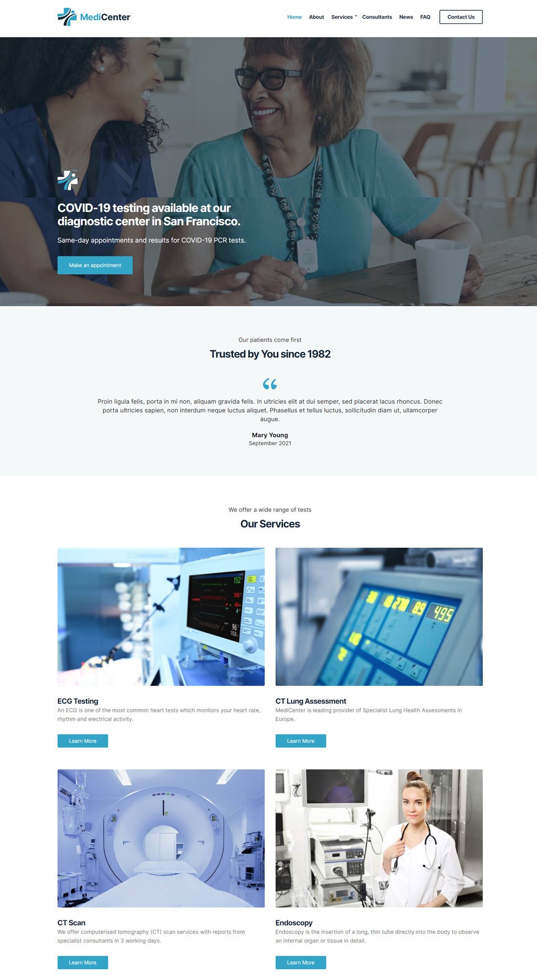 Medi Health & Medical Theme For WordPress Screenshot