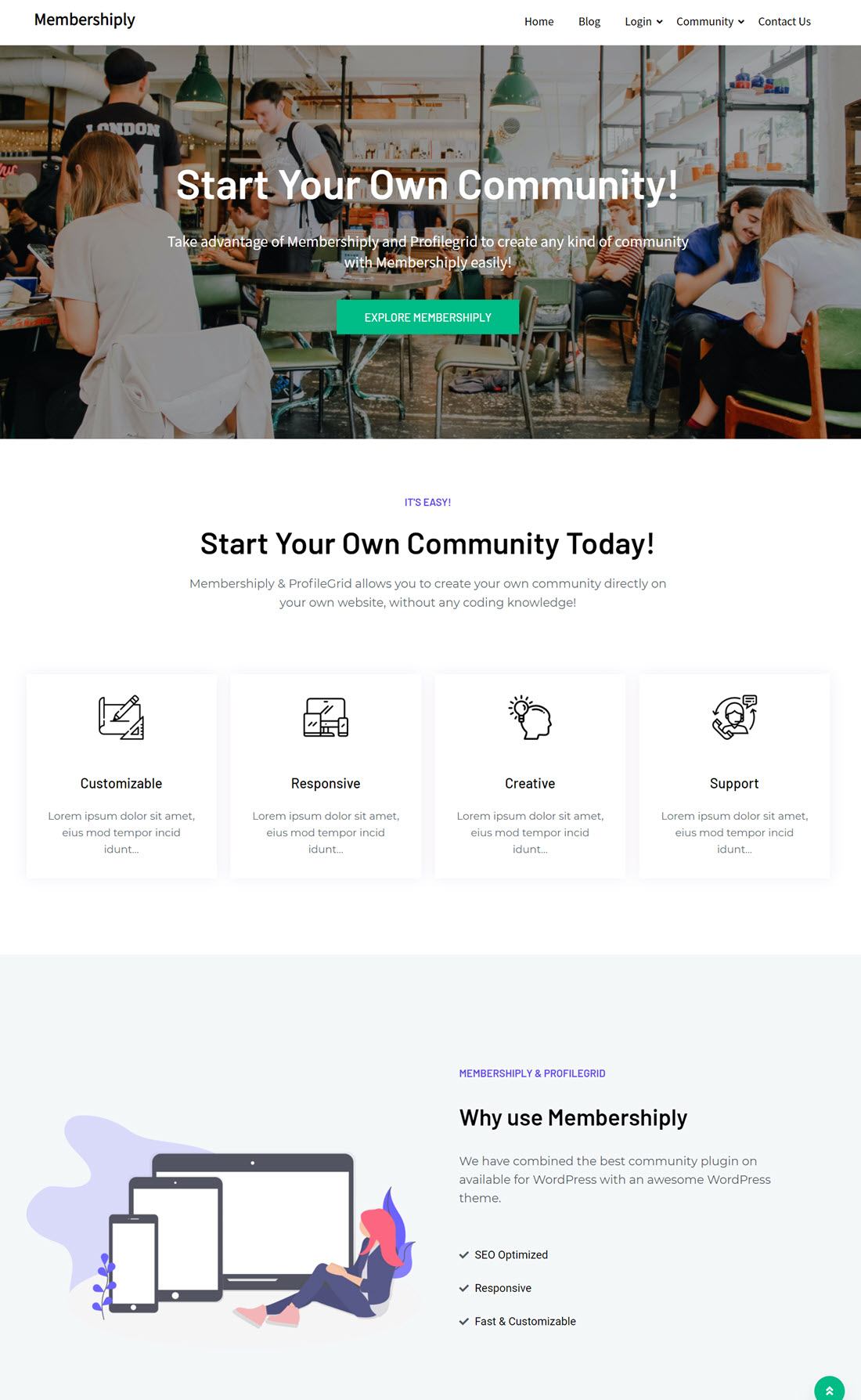 Membershiply SuperbThemes For WordPress Demo