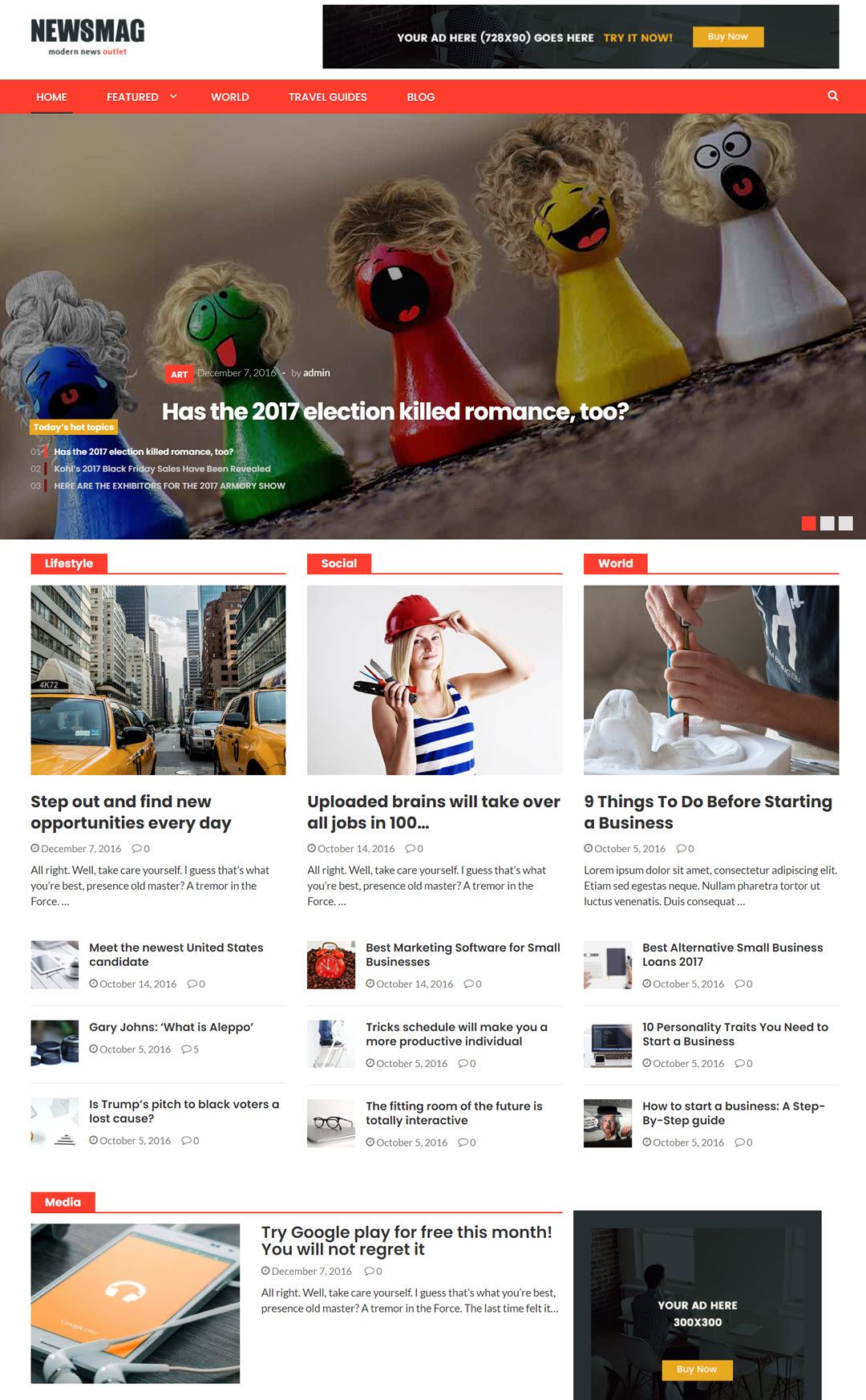 NewsMag Theme For WordPress Screenshot