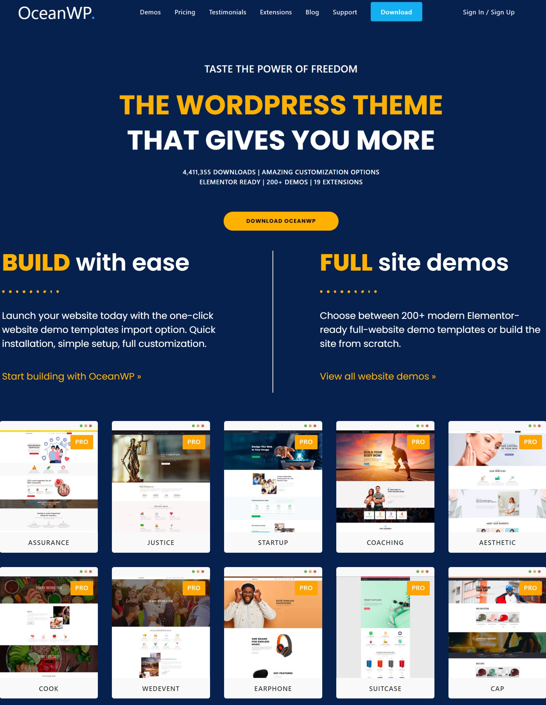 OceanWP themes For WordPress Demo