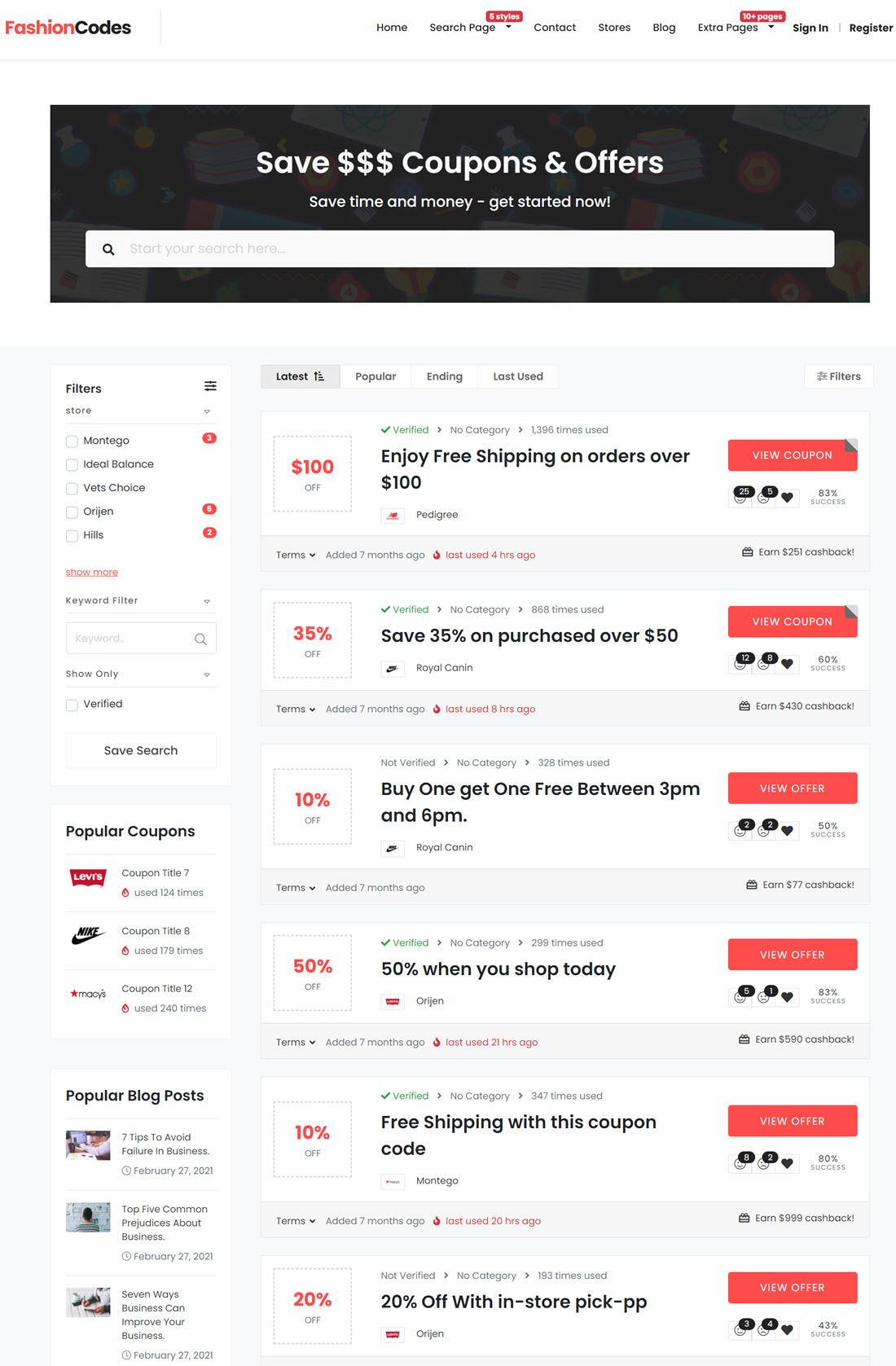 PremiumPress Coupon Theme For WordPress Screenshot