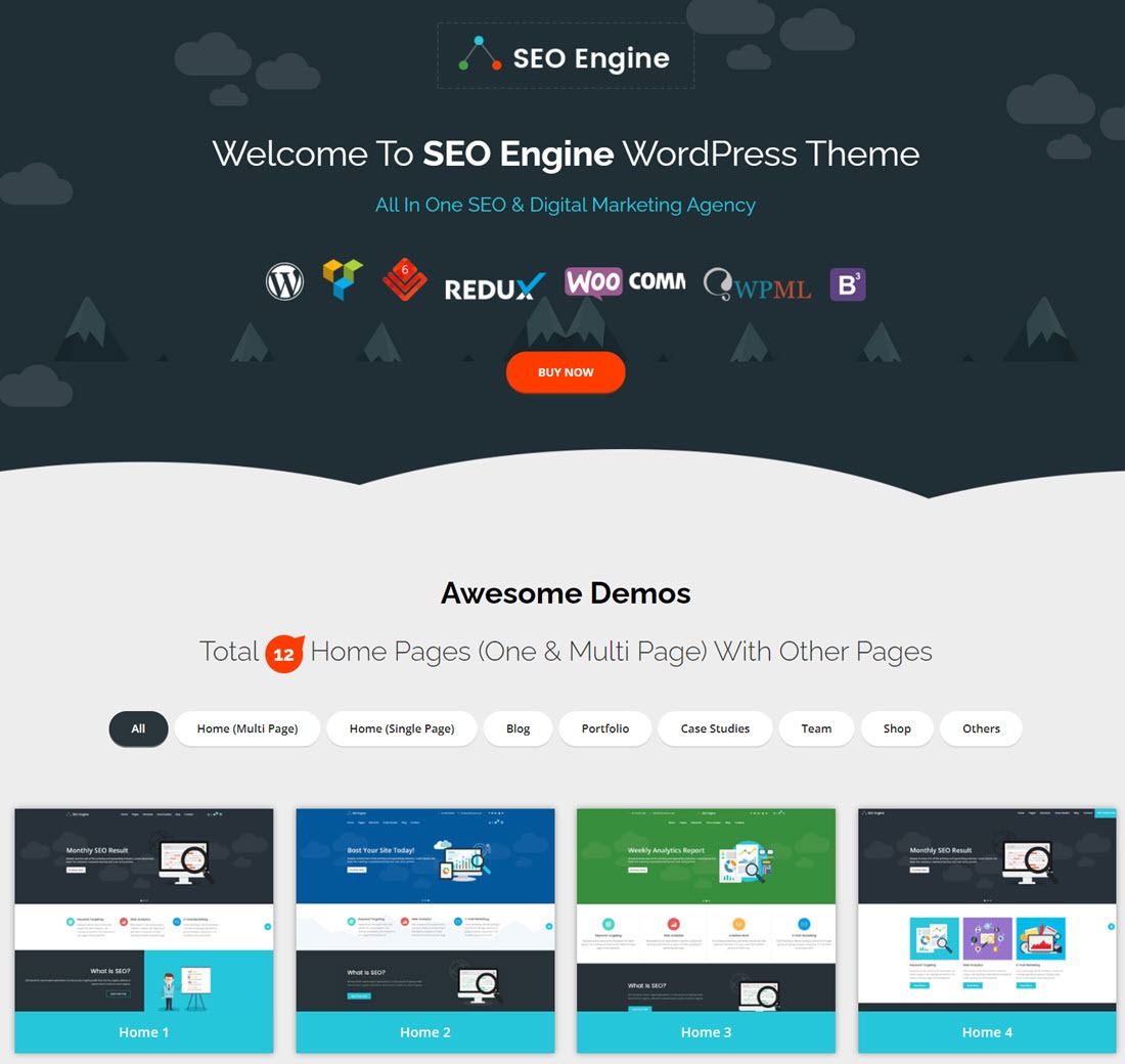 SEO Engine Digital Marketing Agency WordPress Theme