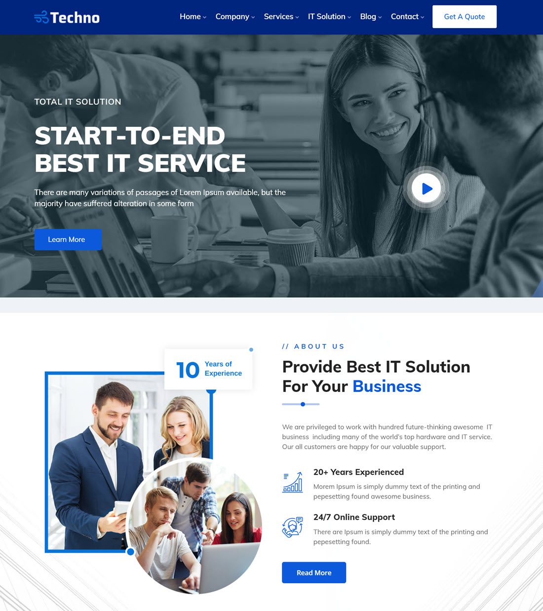 Techno IT Solution & Multi-Purpose WordPress Theme